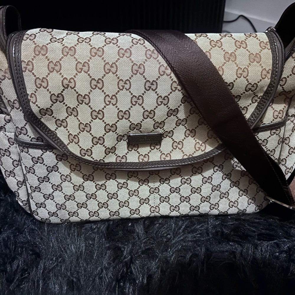 Gucci Beige and Brown Baby Bag